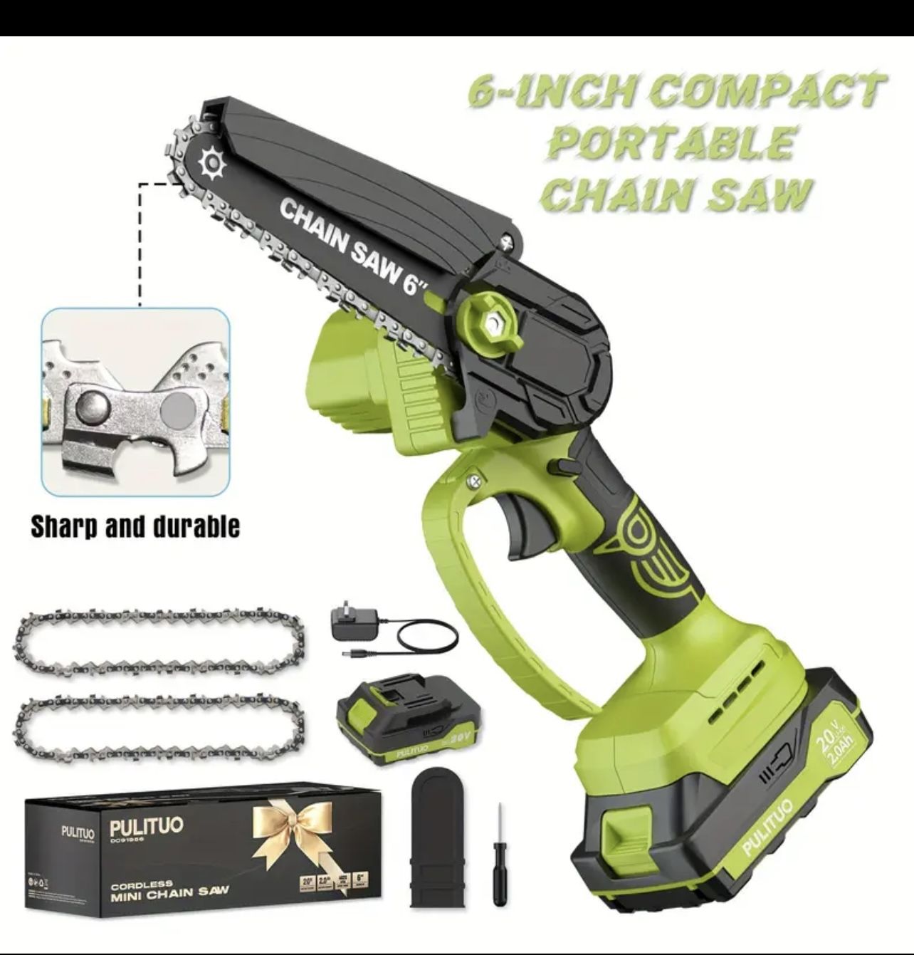 Mini Chain Saw Cordless 6 Inch