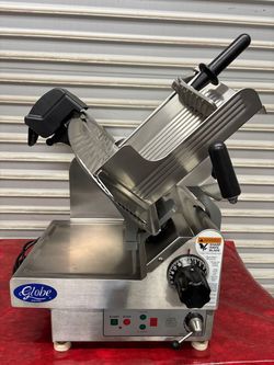 13" Automatic Deli Slicer Globe 3850N 115v With Sharpener Meat Cheese Heavy Duty #4573