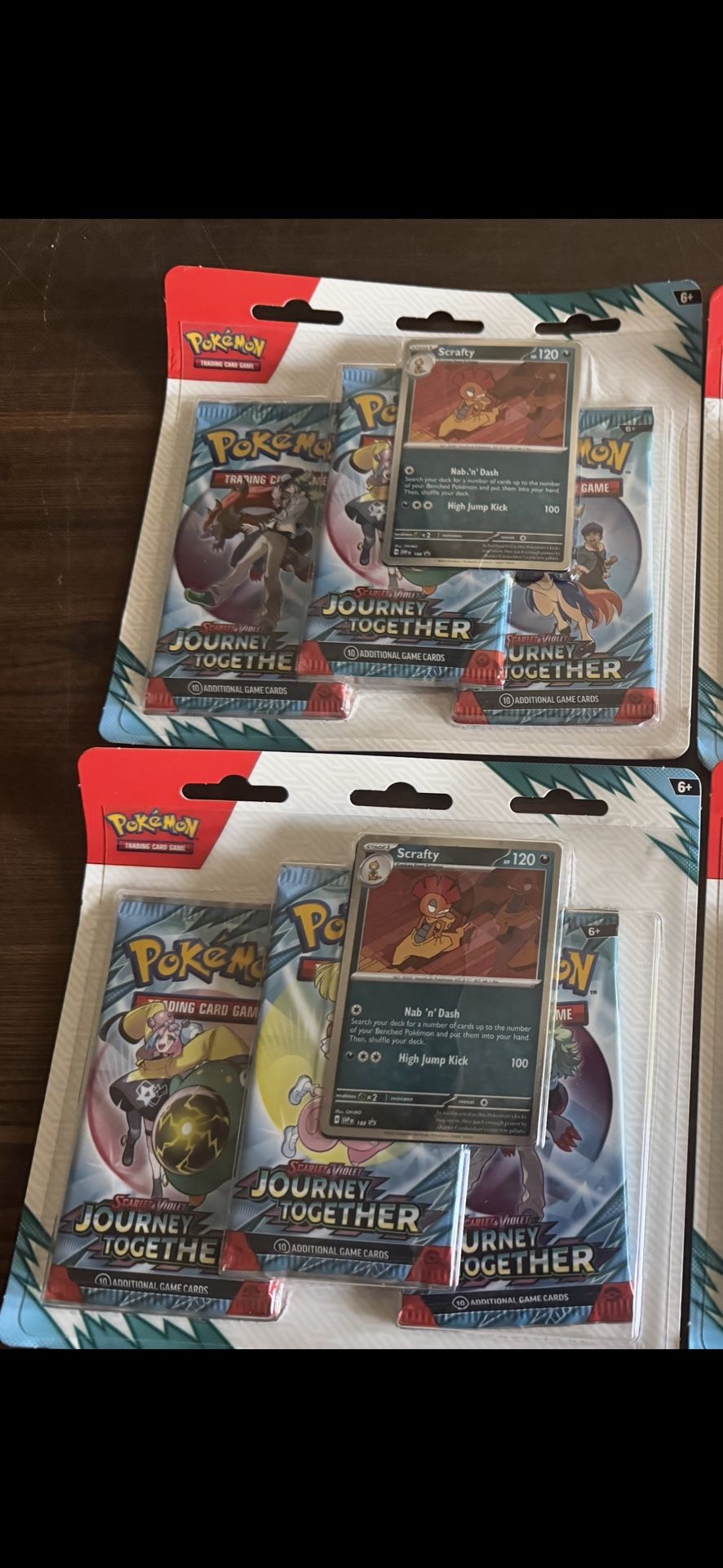 Pokemon Cards Journey Together 3 Packs