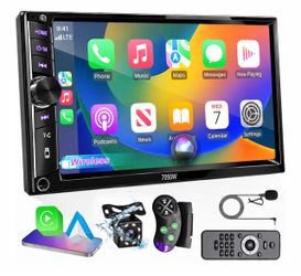 7050W Double Din Car Stereo with Wireless CarPlay