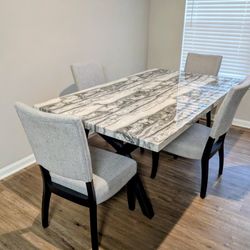 Marble Table Top Dining Set - Atlanta Same Day Delivery 