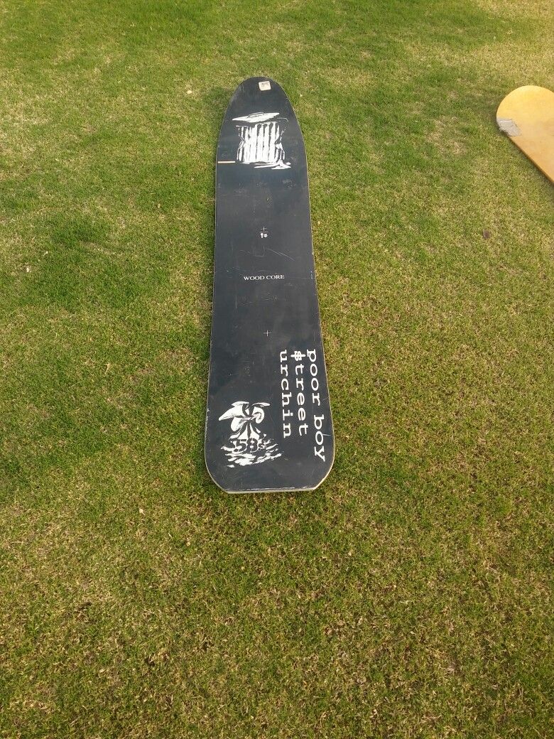Poor Boy Street Urchin Snowboard Made In Austria Black Deck With