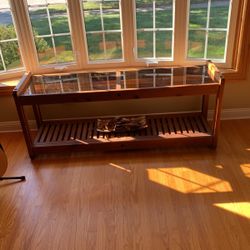 Redwood Console Table Mission Style 