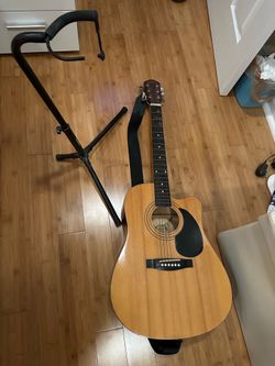 Acoustic Guitar with Stand