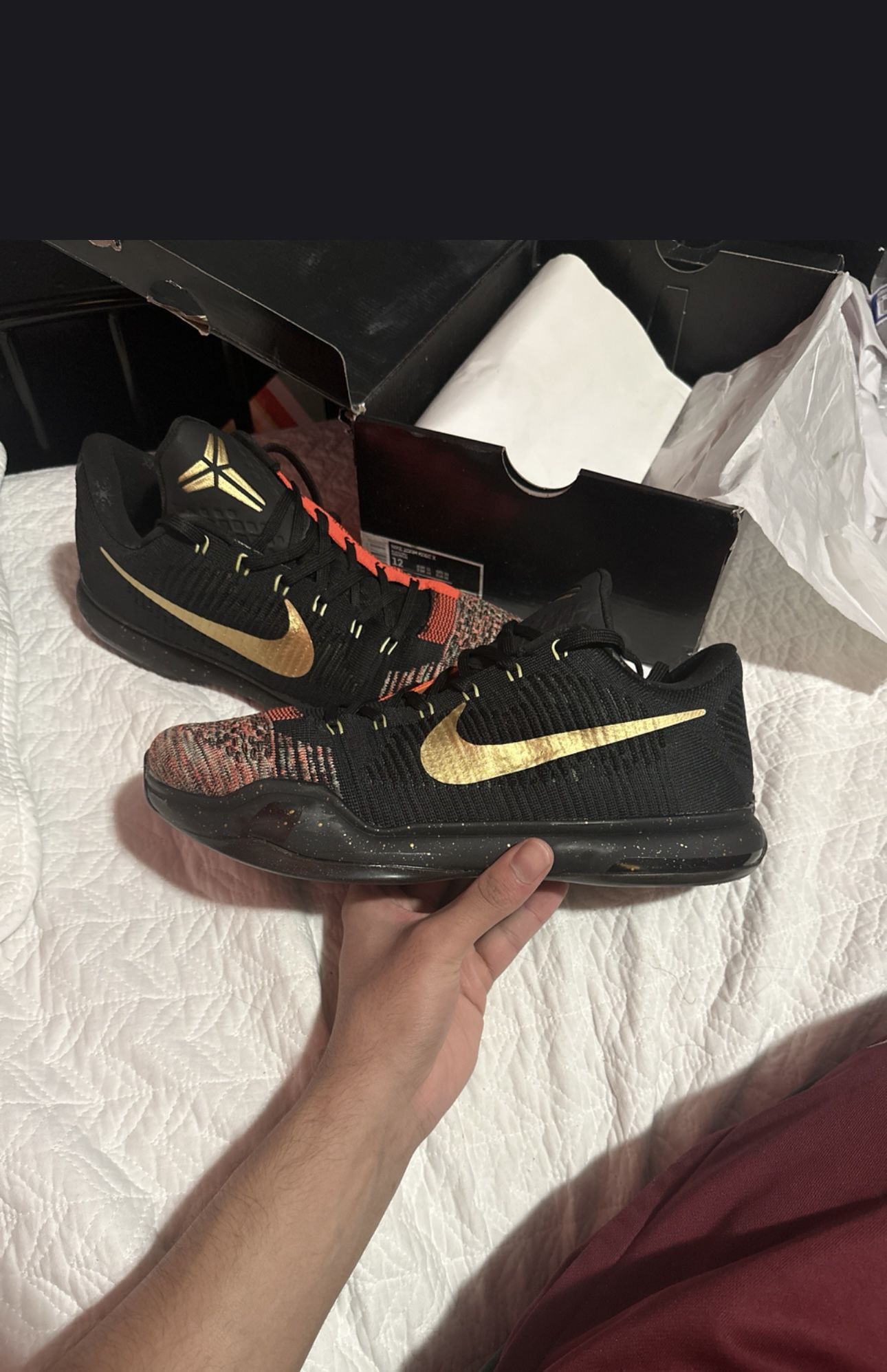 Nike Kobe 10 Elite “Christmas” Size 12. Nike Kobe 10 ELITE low Christmas! Size 12! Hearing Offers main image 2