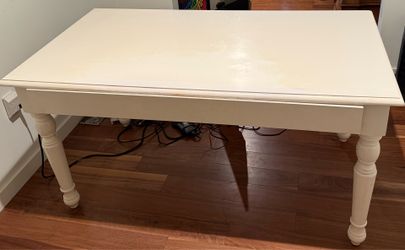 Pottery Barn Heavy Wood Computer Office Desk Table Large