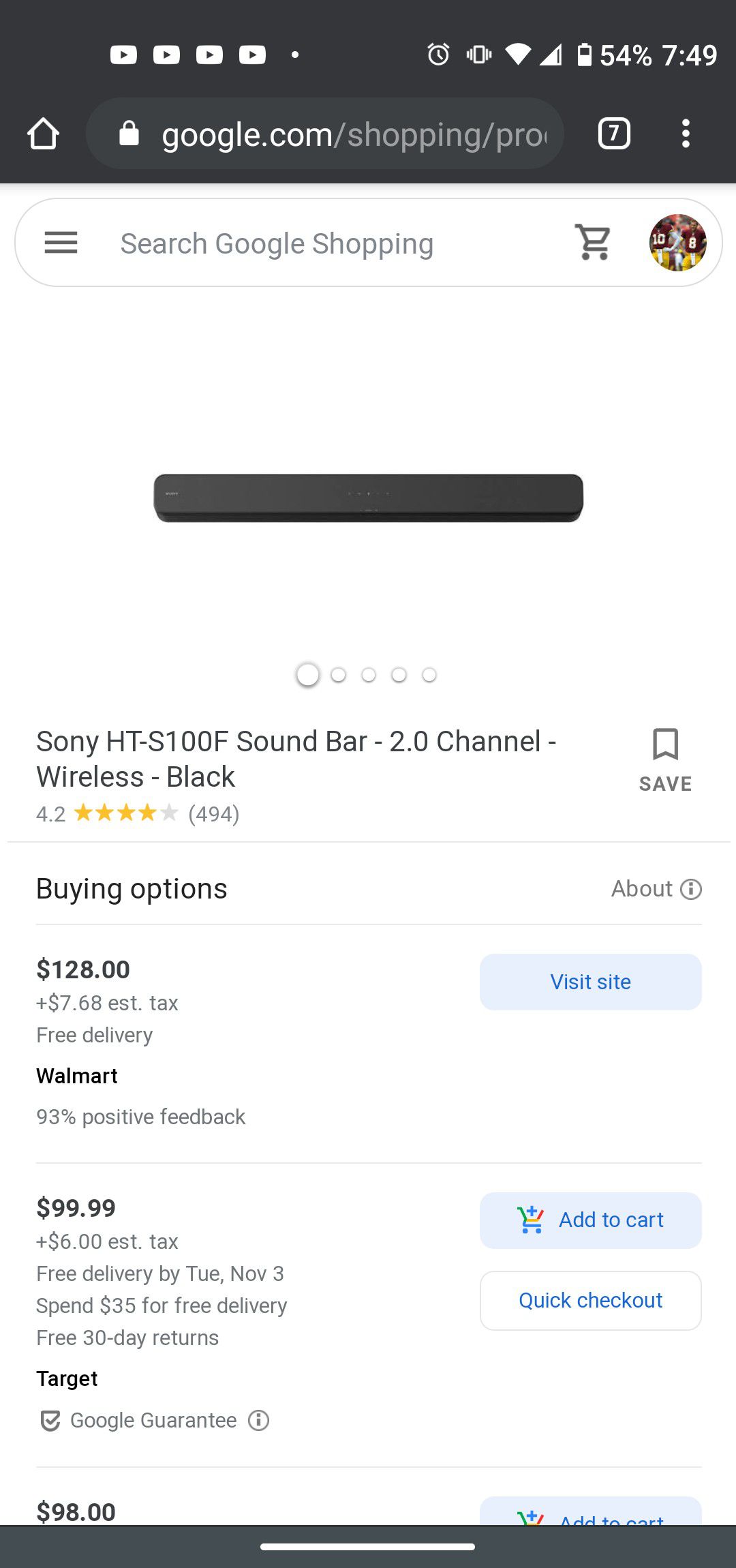 Sony bluetooth soundbar