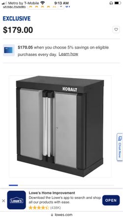 Kobalt Steel Garage Wall Storage