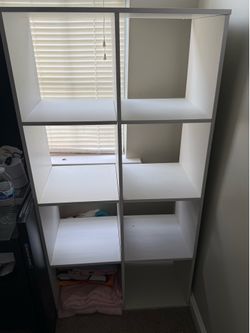 IKEA white cube shelf