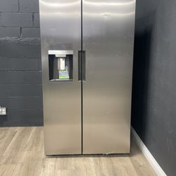 Midea Side By Side Stainless Steel Refrigerator WQEZ 
