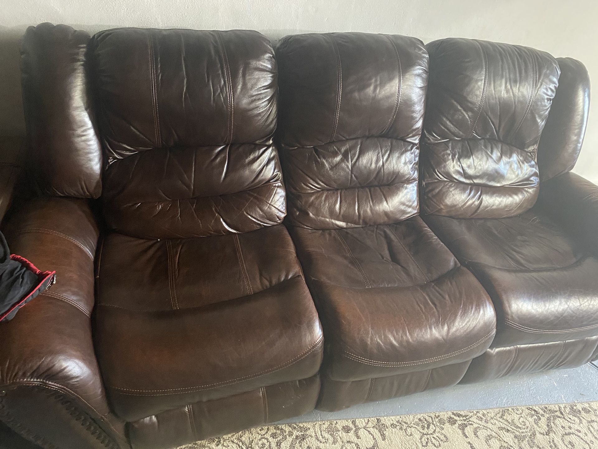 Brown Sofa Recliner 