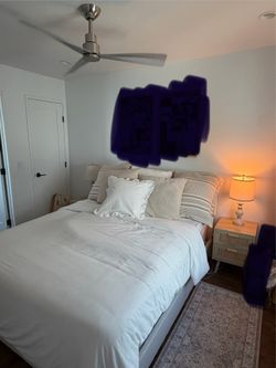 Bed frame & mattress & topper