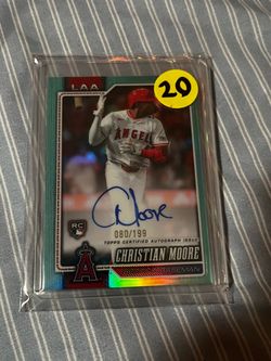 2026 Topps Chrome Christian Moore Rookie Autograph Card