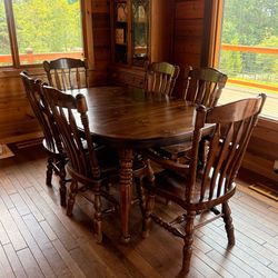 Dining set with six chairs