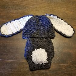 Rabbit Outfit Newborn Baby Easter Photo Prop 
