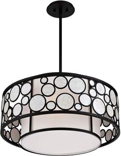 Metropolitan Minka N7754-143 Mosaic - 4 Light Pendant in 12 Inches Tall and 24 Inches Wide