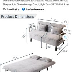 Couch Futon Sofa Pull out Couch Bed 