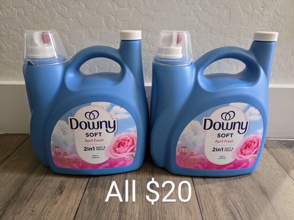 Downy Liquid Fabric Softener and Conditioner April Fresh Scent, 140 oz, 190 Loads Cash Firm