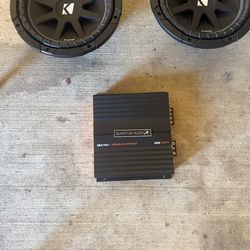 2 kicker comp 10s and quantum audio 1500w amp