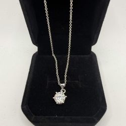 VVS1 Moissanite Necklace 2 Carat