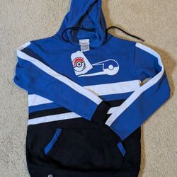 BRAND NEW Pokemon Blue White Pokeball Sweater Pullover Hoodie