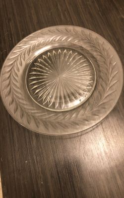 Plates - beautiful glass bevelled - 8 For $50 Or 4 For $25