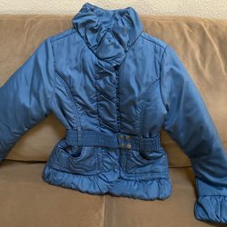 Women’s Blue Rain Jacket (size Medium)