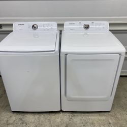 Samsung Xl Capacity Washer Dryer Set Electric 