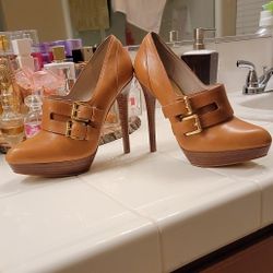 Michael Kors, Leather, Brown, 9M Shoes 