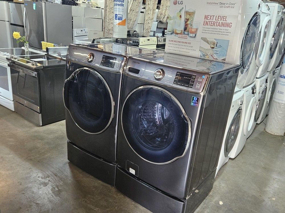 AFFORDABLE NICE GENTLY USED REFURBISHED RECONDITIONED CERTIFIED LIGHTLY USED WASHER DRYER FRIDGE STOVE OVEN STACKABLE FREE WARRANTY ONLY 44FOR FINANCI