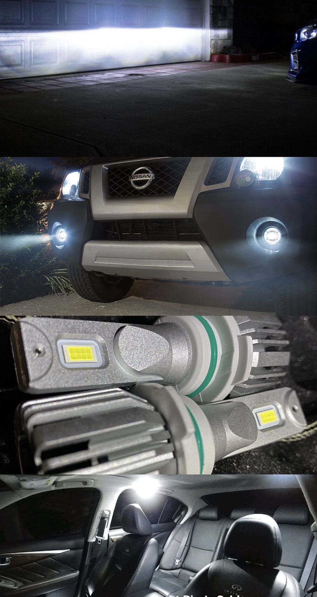 Led lights for headlight low high foglights all year makes models // luces led para todos carros y trocas suv