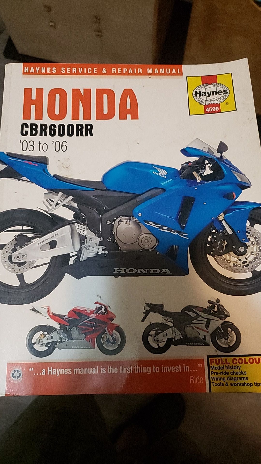 Haynes manual CBR600RR