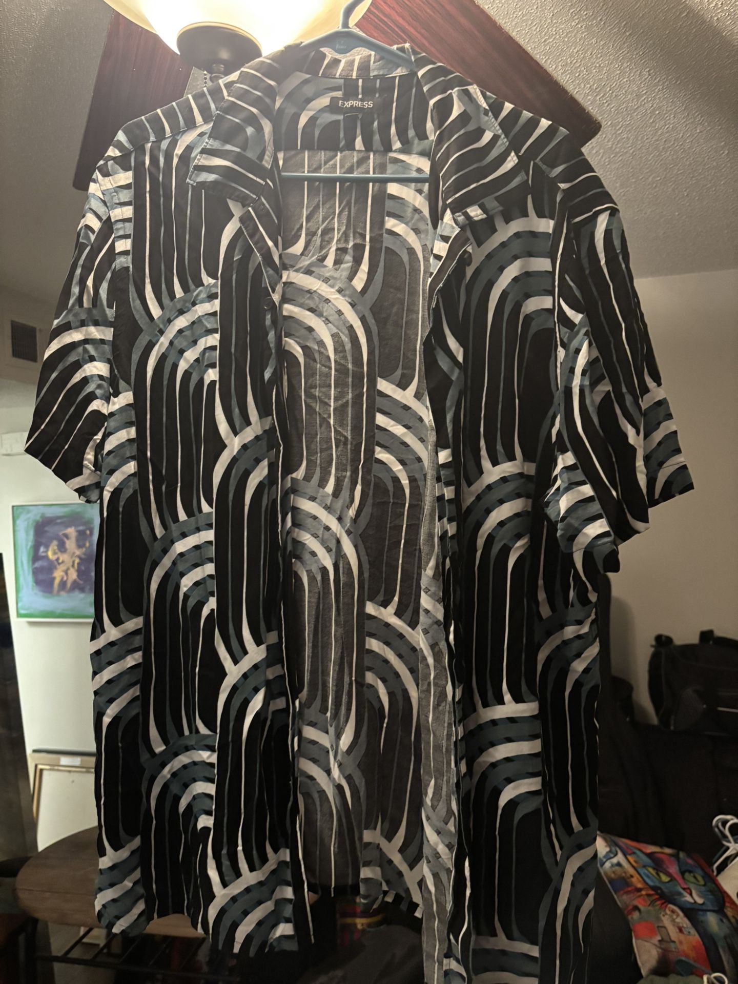 Express art deco Hawaiian shirt