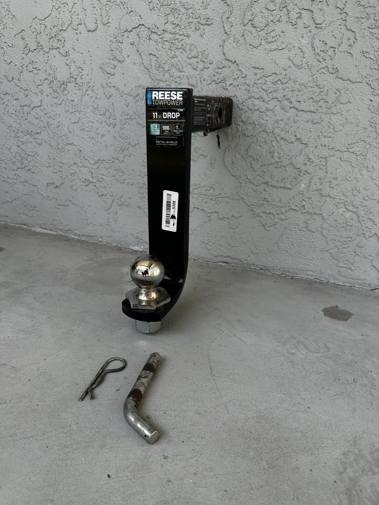 11 Inch Drop Hitch With 2 Inch Ball And Pin