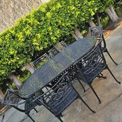 Patio Set Dining Set 7pc/outdoor Furniture/Cash Only 