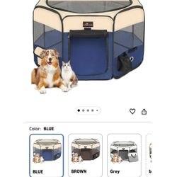 Aivituvin Dog Playpen Foldable Waterproof Pet Play Pens for Cat, Puppies, Rabbits, Chickens, Durable Portable Pet Tent for Travel Camping Indoor/Outdo