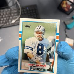 1989 Topps Traded #70T Troy Aikman Rookie Card Mint