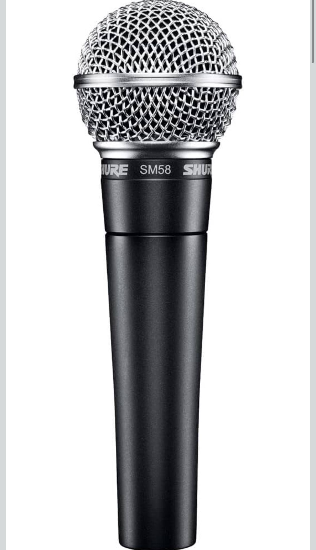 Shure SM58 Pro XLR Dynamic Microphone - Professional Studio & Live Performance Cardioid Mic for Vocals, Podcasting, and Recording (SM58-LC)