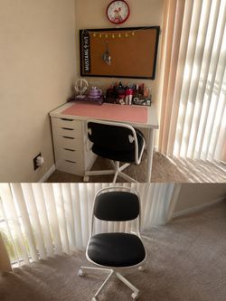 Ikea Alex Desk & Chair