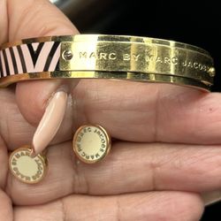 Marc By Marc Jacobs Bangle Bracelet And matching earrings