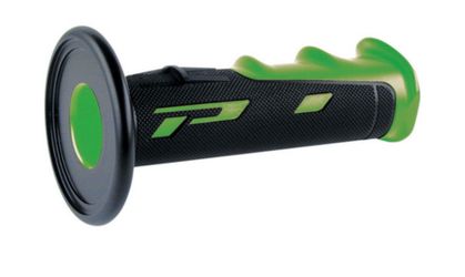 Progrip 797 Soft Touch Cross Grips - Green/Black - Motocross ATV Gel - NEW (NOS)