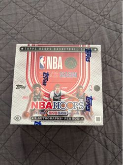 2025-26 Topps NBA Hoops Basketball Sealed Jumbo Hobby Box (Look for 2 Autos)