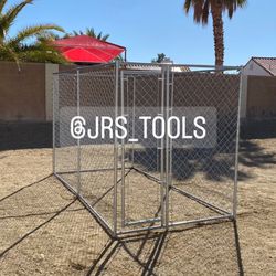 Large Chainlink Dog Run Kennel Cage Jaula New! 