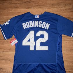 LA Dodgers MLB Jersey #42 “Jesse Robinson” Size Medium