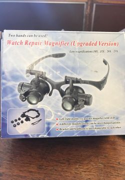 Watch repair magnifier