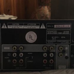Kenwood Vintage Stereo Receiver, Incl Equalizer Incl. Remote Control