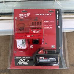 Milwaukee M18 8.0ah Battery And Rapid Charger Kit