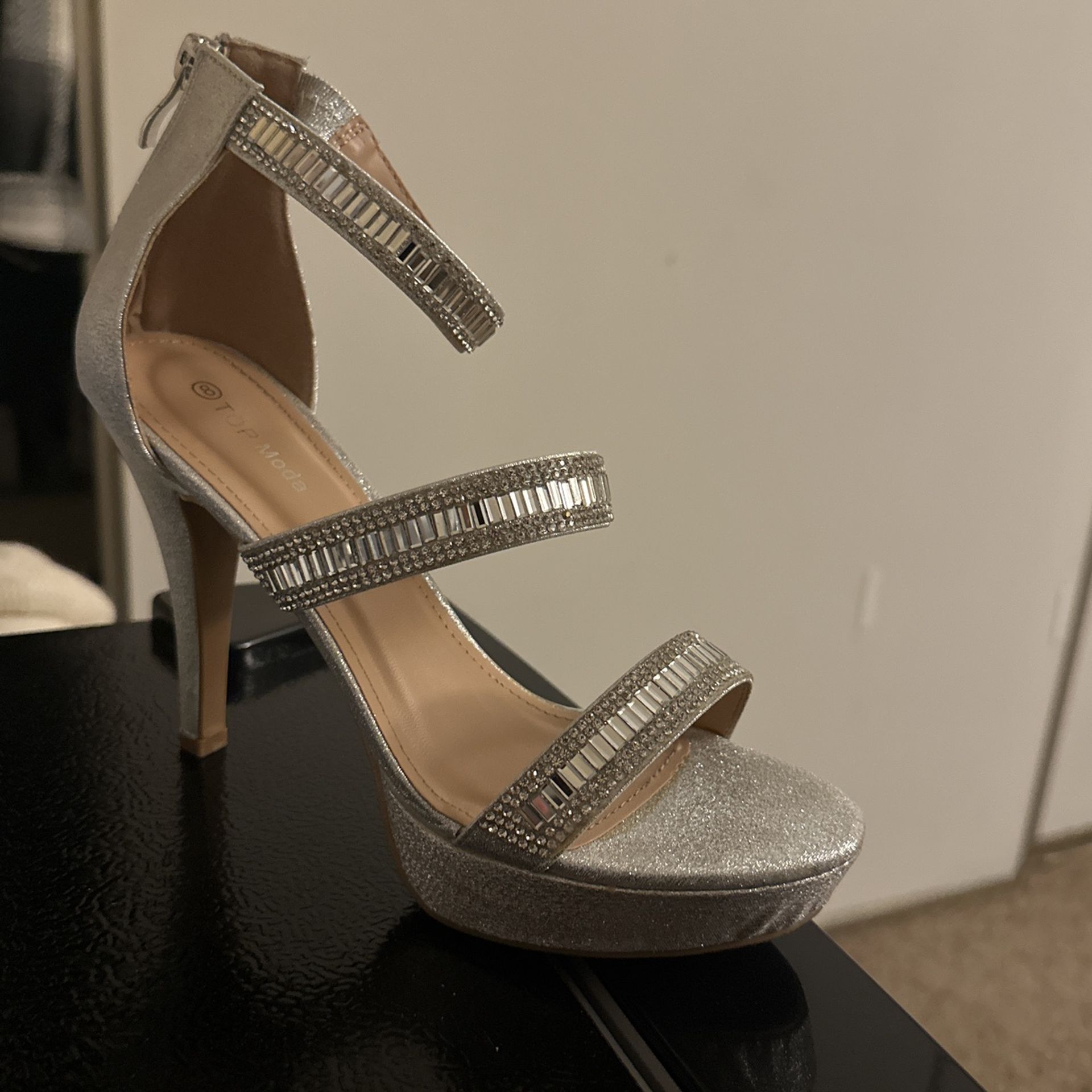 Cute Silver Heels