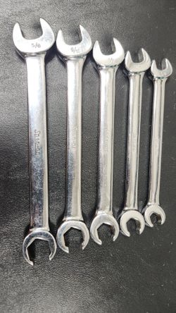 5-piece Snap-on SAE Open-End/Flare Nut Wrench Set
