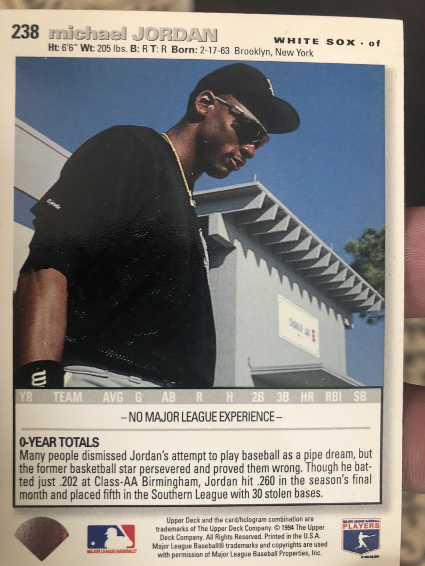 Michael Jordan Baseball Card for Sale in Queens, NY - OfferUp